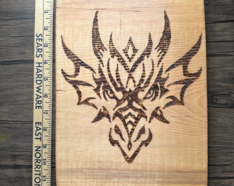 Dragon wall burning