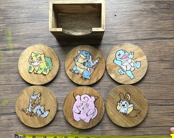 Pokémon coasters handmade