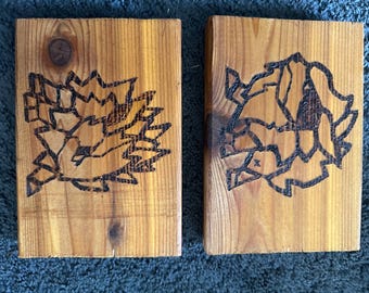 Pokémon flareon and jolteon wood burning