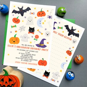 Cartes de remerciement personnalisées pour enfants d’Halloween image 2