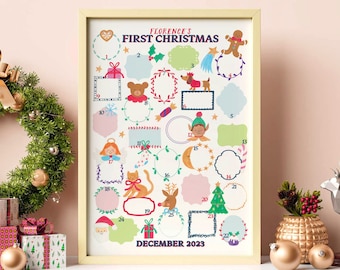 Baby First Christmas Advent Calendar | Personalised Written Activities Advent Calendar