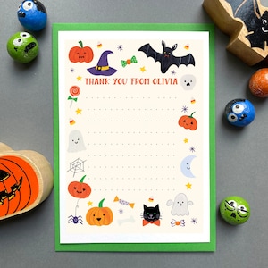 Cartes de remerciement personnalisées pour enfants d’Halloween image 1