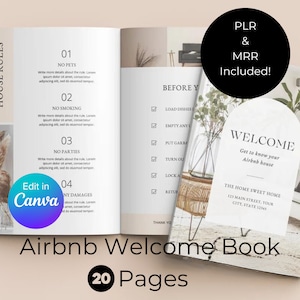 Szablon zestawu znaków Airbnb Znaki Airbnb do wynajmu domu Znak Wi-Fi Airbnb Witamy Zarezerwuj listę do sprawdzenia Gospodarz Airbnb Proste znaki Canva
