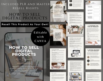 Beginners Guide To Selling Digital Products ,How To Sell Digital Products On Social Media Passive Income How To Guide on Digital Products