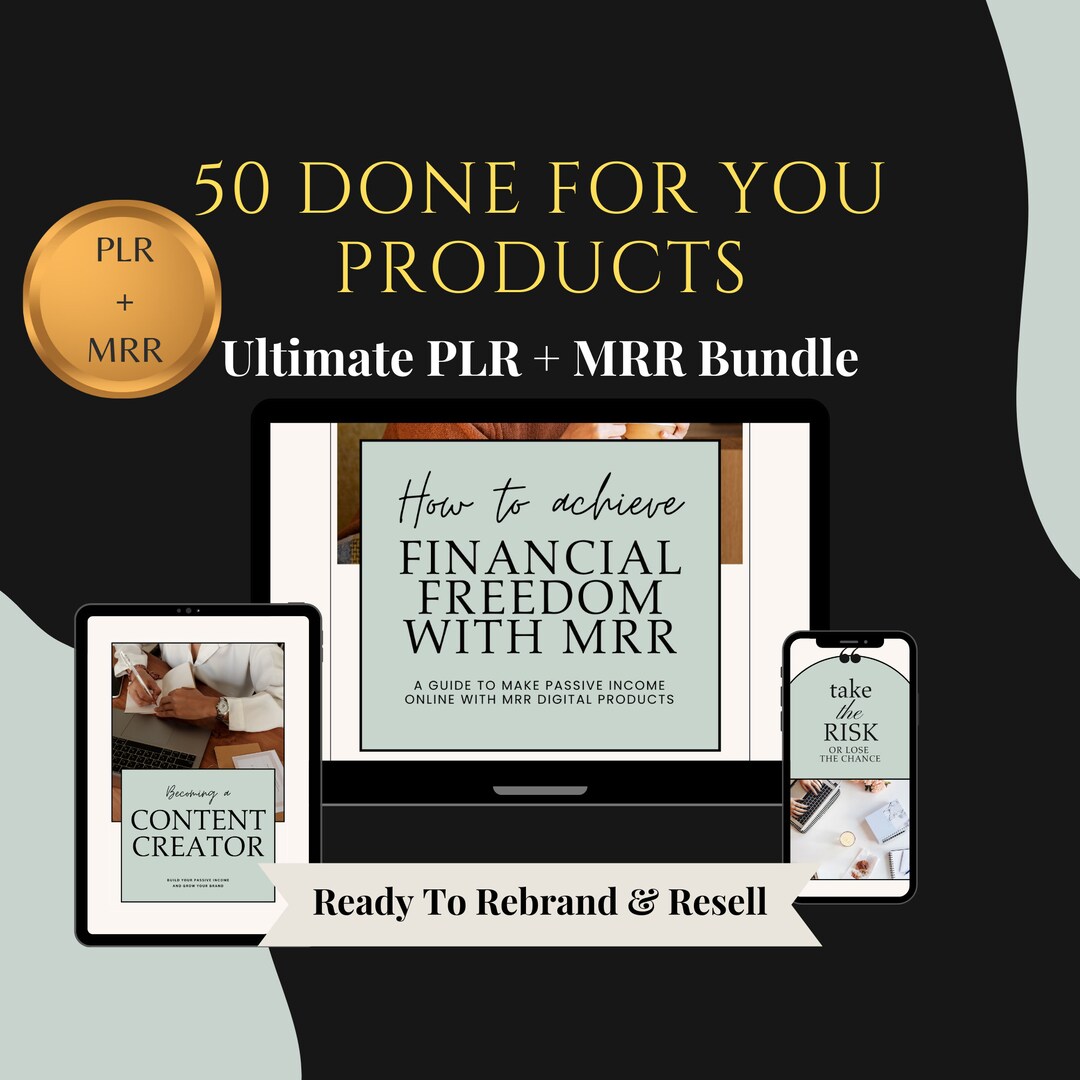 Master Resell Rights Bundle Digital Products Passive Income Private ...