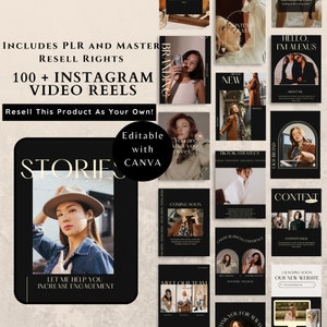 Faceless Reels Digital Marketing Social Media Templates Canva Coach Instagram Reels Instagram Video Reels Instagram Template Luxury Minimal