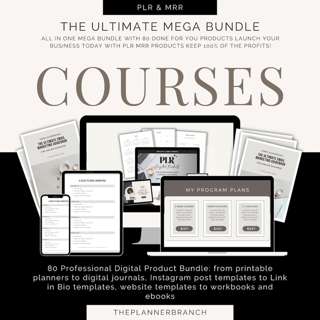 Master Resell Rights Bundle Digital Products Passive Income Private ...