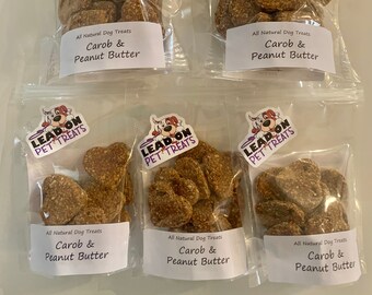 Carob and Peanut Butter All Natural Dog Treats