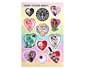 Heart Sticker Sheets!