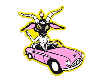 Baphomet Bar-bee Vinyl Sticker