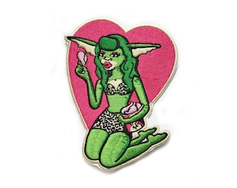 Greta Gremlin Embroidered Iron-On Patch