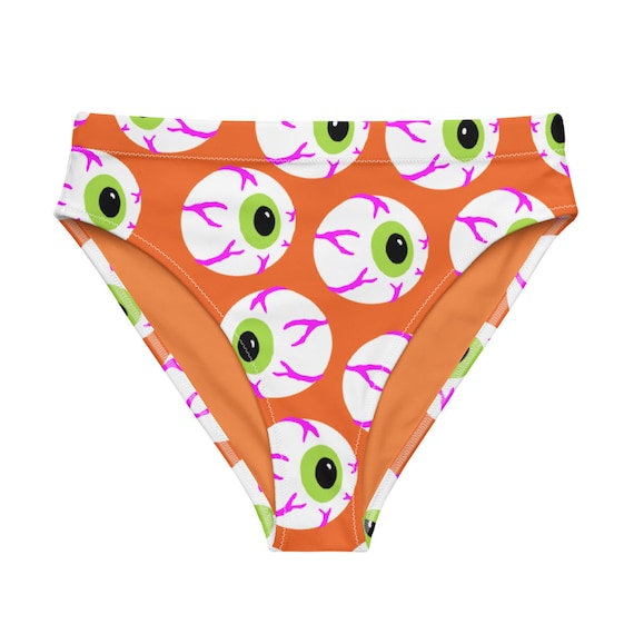 Spooky Eyeballs Halloween Bikini Bottom Etsy