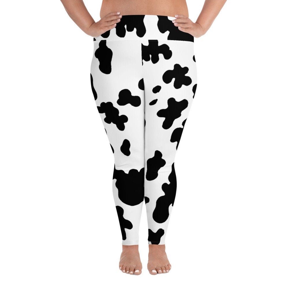Moo Cow Plus Size Leggings - Etsy Ireland
