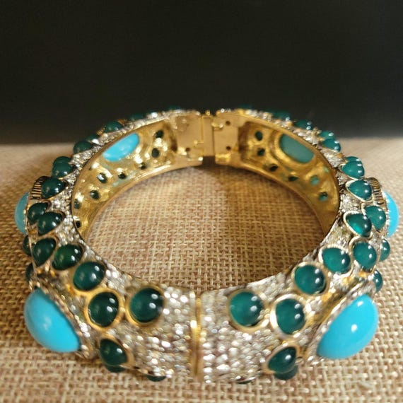 Kenneth Jay Lane KJL Vintage Indian Revival Mogul… - image 3