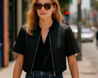 Marni Textured Jacquard Short Sleeve Jacket – Size 42 (M)