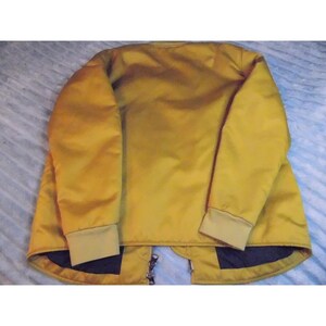 Acne Studios - Blouson aviateur en satin jaune avec bouton-pression pour homme, taille M image 8