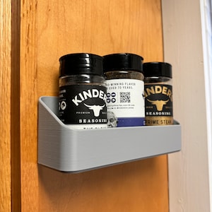 Wall Mount Spice Rack - Shelf - Kitchen Organizer - 3d Printed - Kitchen Storage