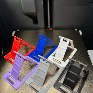 Soporte para teléfono plegable ajustable y delgado con impresión 3D del tamaño de una tarjeta de crédito - Soporte para teléfono