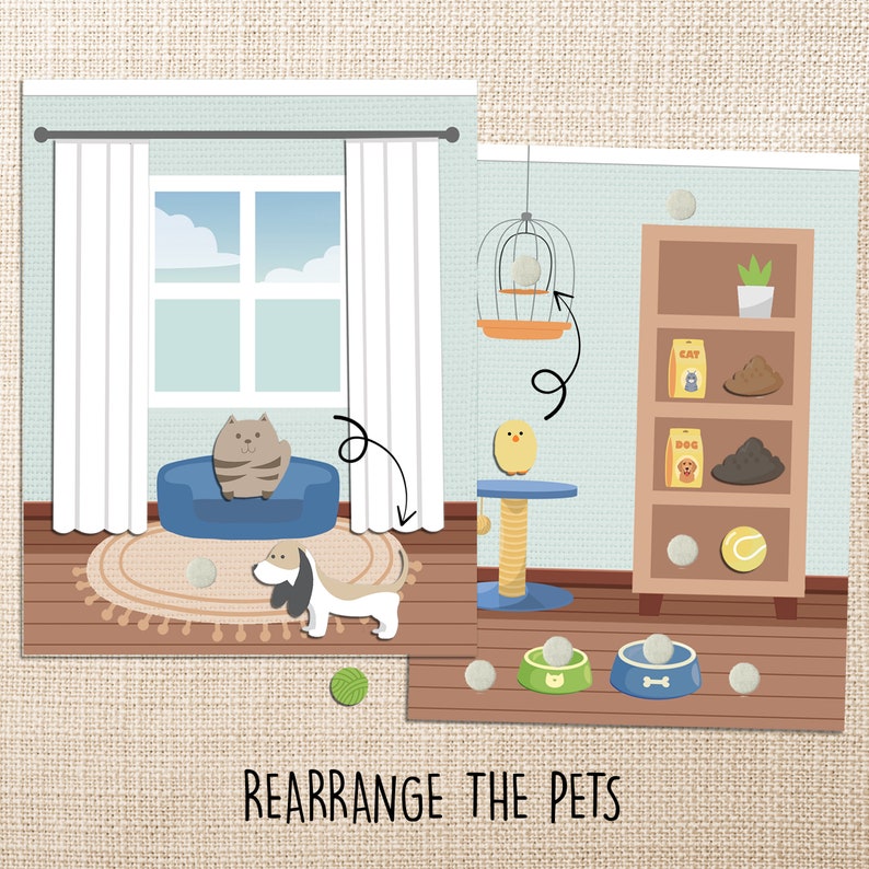 Pets Busy Book Printable, Pets Quiet Book, Preschool Activities ...