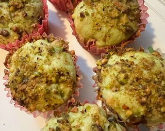 Mini muffins de pistacho