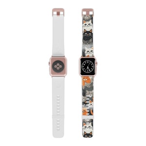 Cute multicolor Cat Design Watch Band for Apple Watch