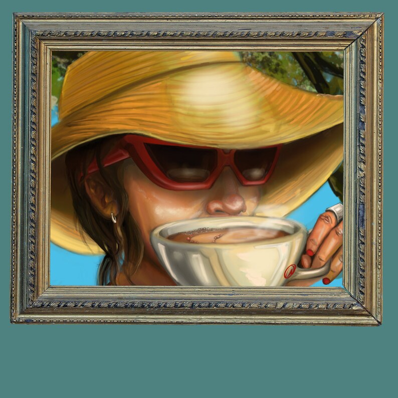 First Sip Printable Digital Download for Home Decor Coffee Shop