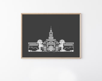 Cordoba Argentina LDS Temple Art Print: Latter-day Saint Missionary Gift