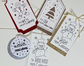 Cadeaukaartjes voor Kerstmis, verjaardagen of andere cadeaus! - aanpasbaar