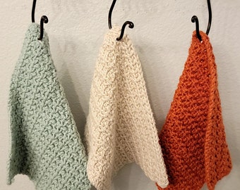 Cotton washcloths-soft-gift set-bathroom or kitchen