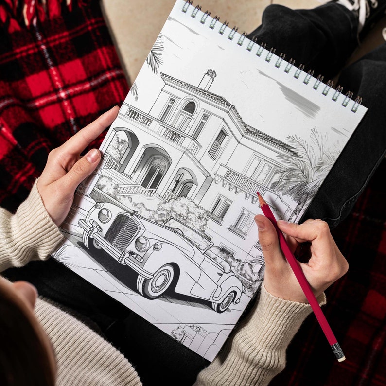 Architect Houses Coloring Book Explore 30 Captivating Coloring Pages, Showcasing Architect Houses that Inspire Imagination and Creativity image 6