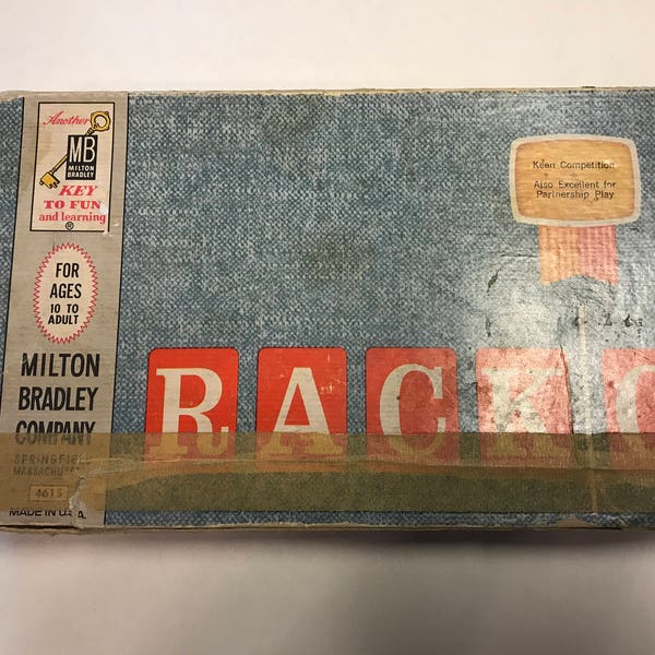 RACK O Card Game Milton Bradley #4615, 1961