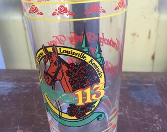 Kentucky Derby 113 Commemmorative Glass