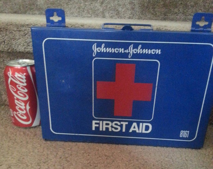 Johnson and Johnson First Aid Kit Metal Made in the USA Etsy