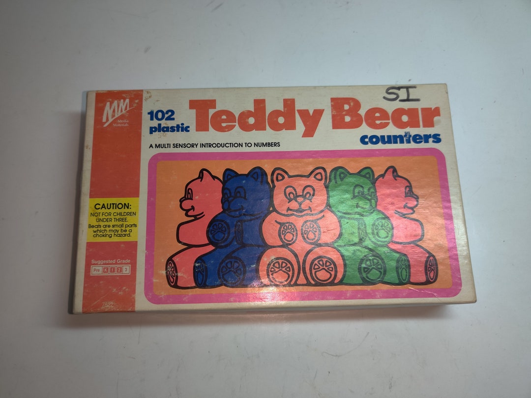 1985 Milton Bradley Teddy Bear Counters A Multisensory Etsy