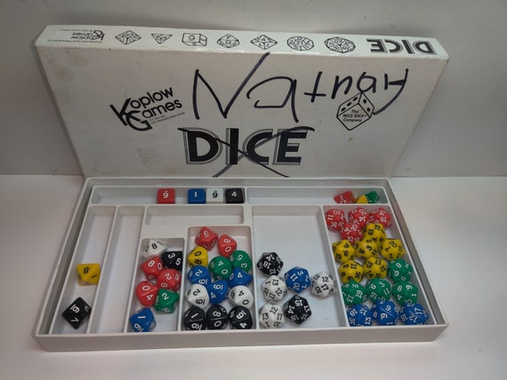 Vintage 1980 Koplow Games Dice Box Set for Table Top Gaming Free Shipping -   Hong Kong