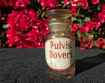 Pulvis Doveri Apothecary Bottle