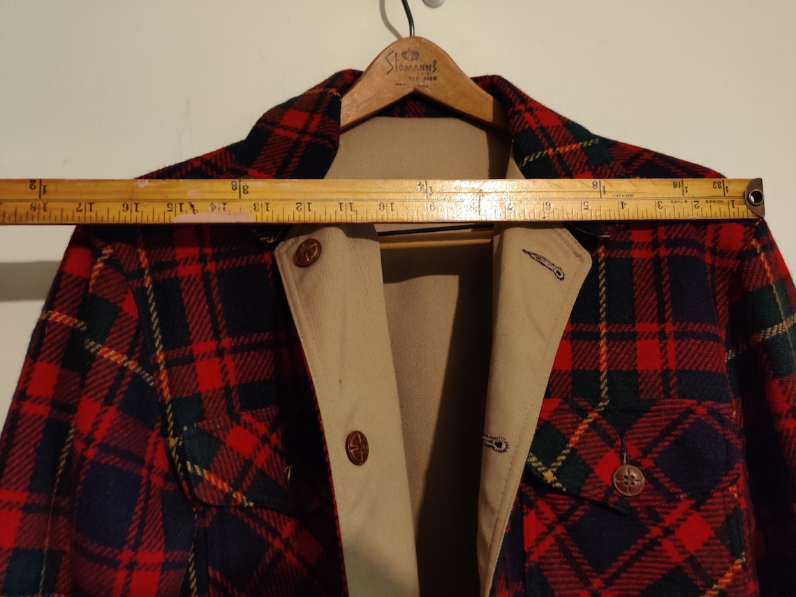 Vintage Pendleton Wool Plaid Jacket LOBO Reversible PLaid and | Etsy