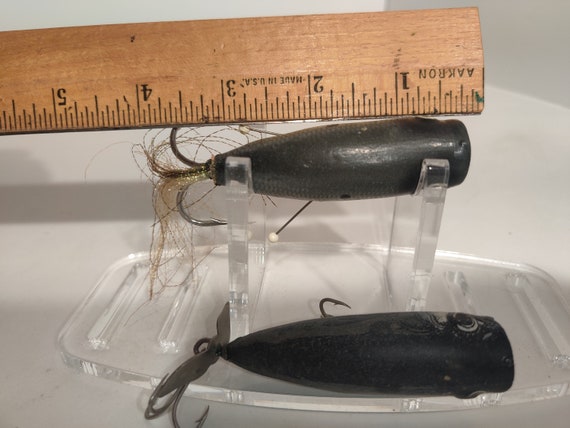 Vintage Fishing Lures Rubber Weedless Poppers Burke Free Shipping -   Israel