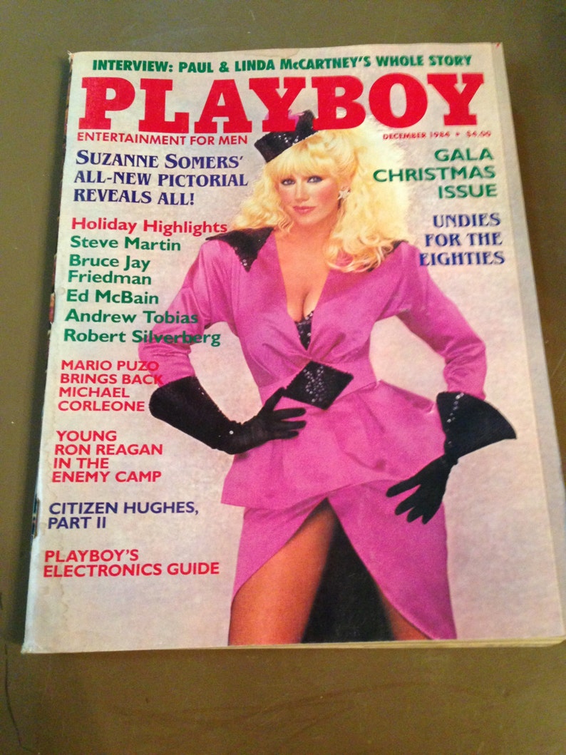 Vine Playboy Magazine December Suzanne Somers Hugh | Etsy