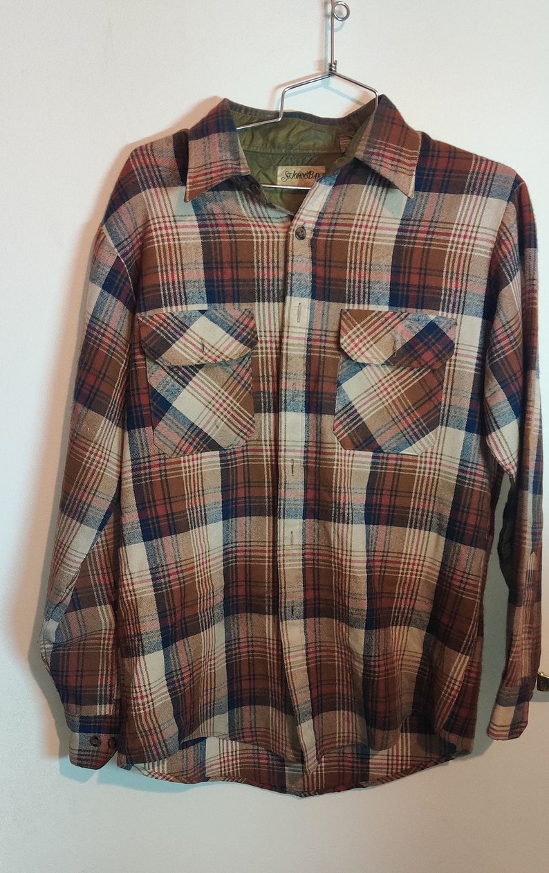 Plaid Shirt Medium Long Sleeve Shirt Free Shipping