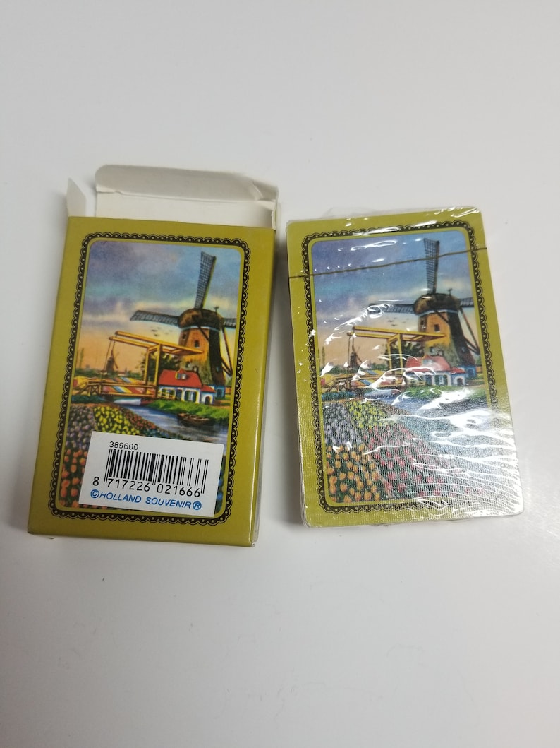 Vintage Holland Playing Cards Souvenir UnOpened Free Shipping