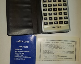 Vintage Aurora AC-20 Pocket Calculator Free Shipping
