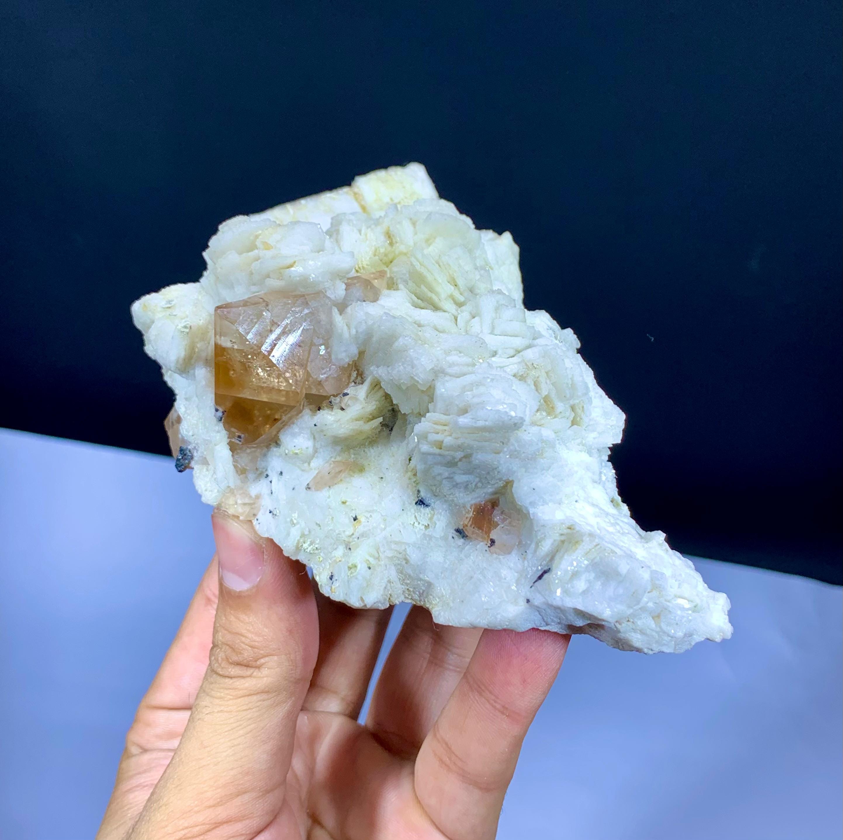 天然トパーズ結晶標本、劈開石アルバイト長石、パキスタン - Etsy 日本