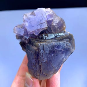 Natural Purple Phantom Fluorite from Baluchistan Mine Pakistan - 272 gram