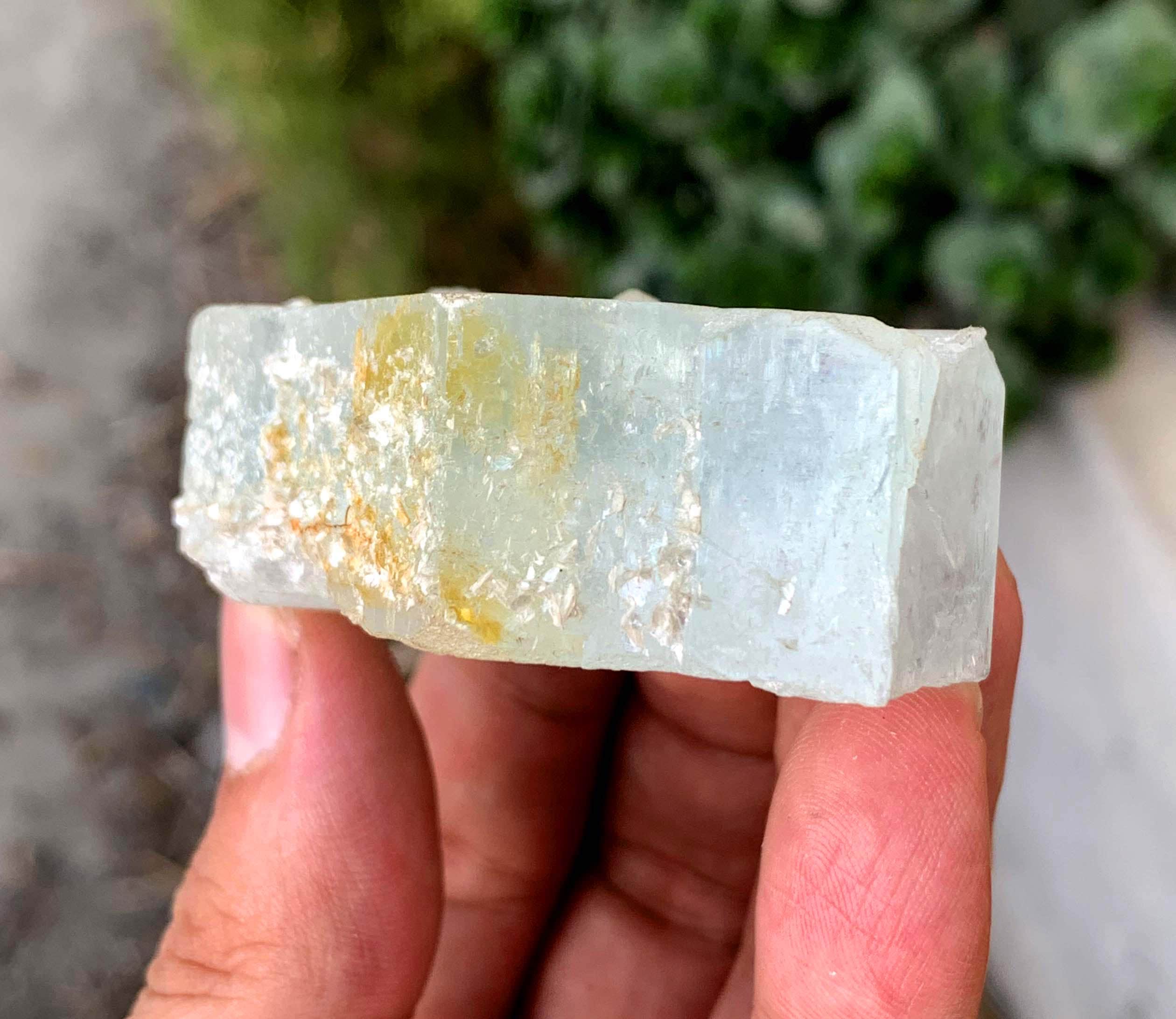 スカイブルーアクアマリンクリスタル - パキスタン産原石アクアマリン