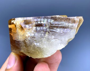 Natural Golden Color Topaz, Topaz Crystal from Skardu Pakistan - 124 gram