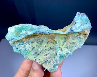 Aragonite with Blue Azurite Specimen from Afghanistan - 195 grams