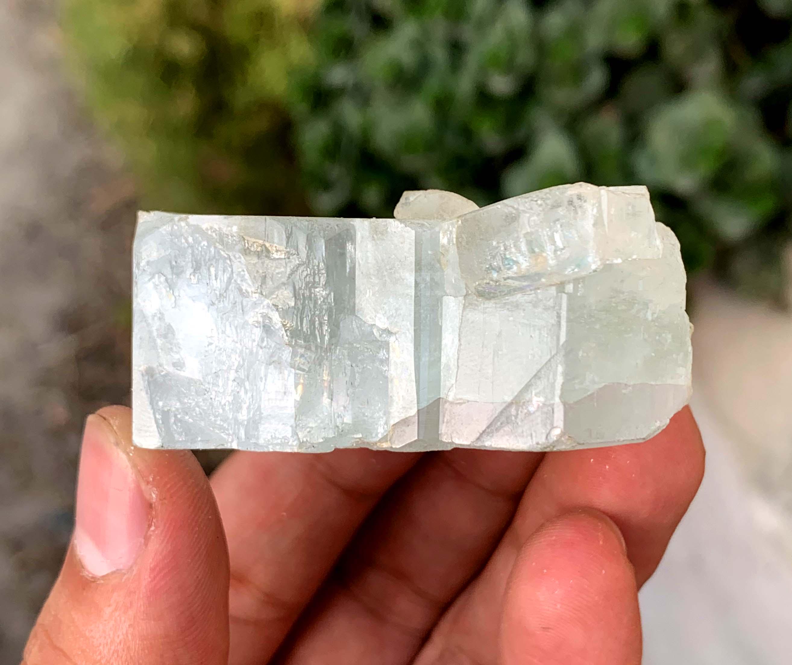 スカイブルーアクアマリンクリスタル - パキスタン産原石アクアマリン