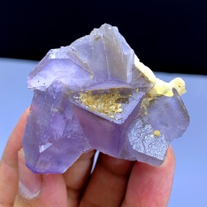 Natural Purple Phantom Fluorite Crystal from Baluchistan Pakistan - 57 grams