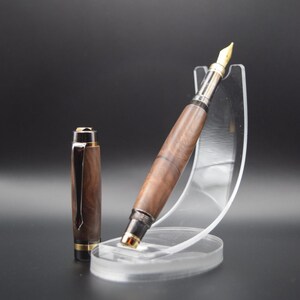 Camphor Wood Fountain Pen w/24k Gold Plated Hardware - Elegant and Sophisticated